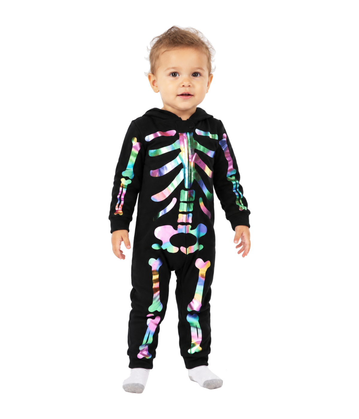 Baby Girl's Iridescent Skeleton Costume