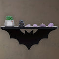 1pc Bat-Shaped Floating Shelf - Contemporary Gothic Wall Decor, Durable ABS Plastic with Pre-Drilled Holes for Easy Installation, Halloween & Living R