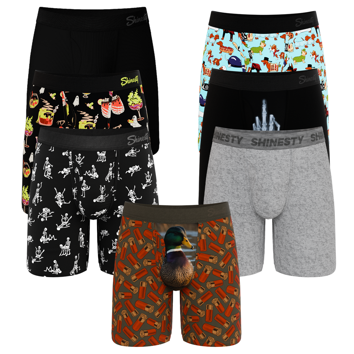 The Boo Crew | Long Leg Ball Hammock® Pouch Underwear With Fly 7 Pack