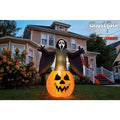 Ghost Face Pumpkin Lawn Inflatable