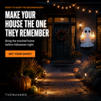 👻 Light-Up Rude Ghost Wall Decor – Funny Halloween Porch Decoration