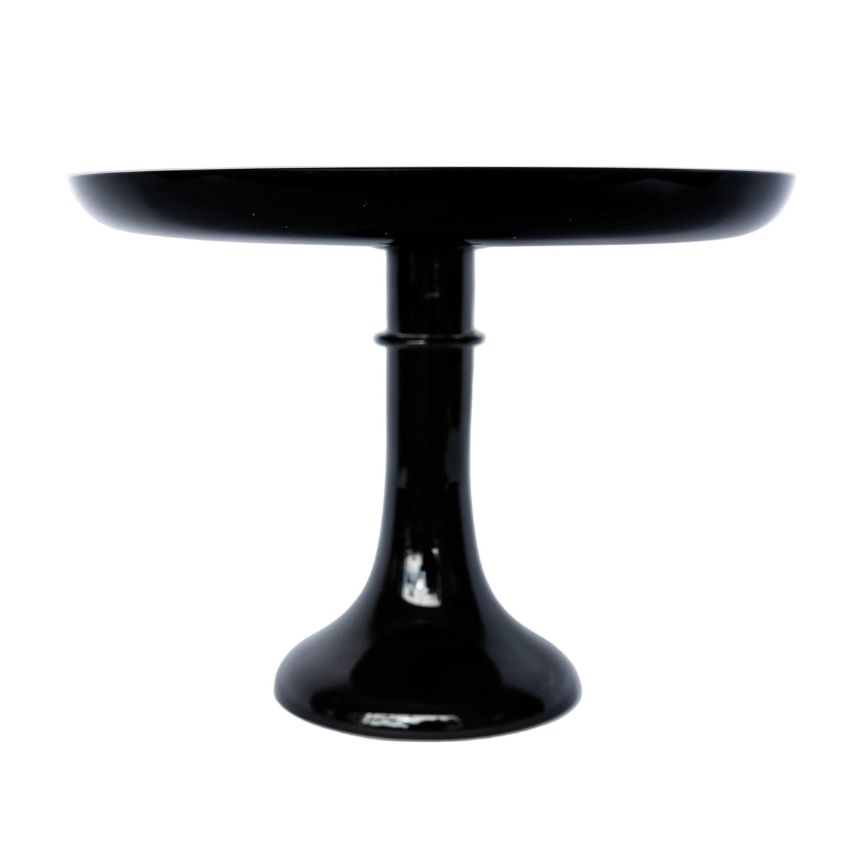Black Glass Cake Stand