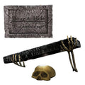Animated Skull Headstone Grave Breaker Halloween Decor
