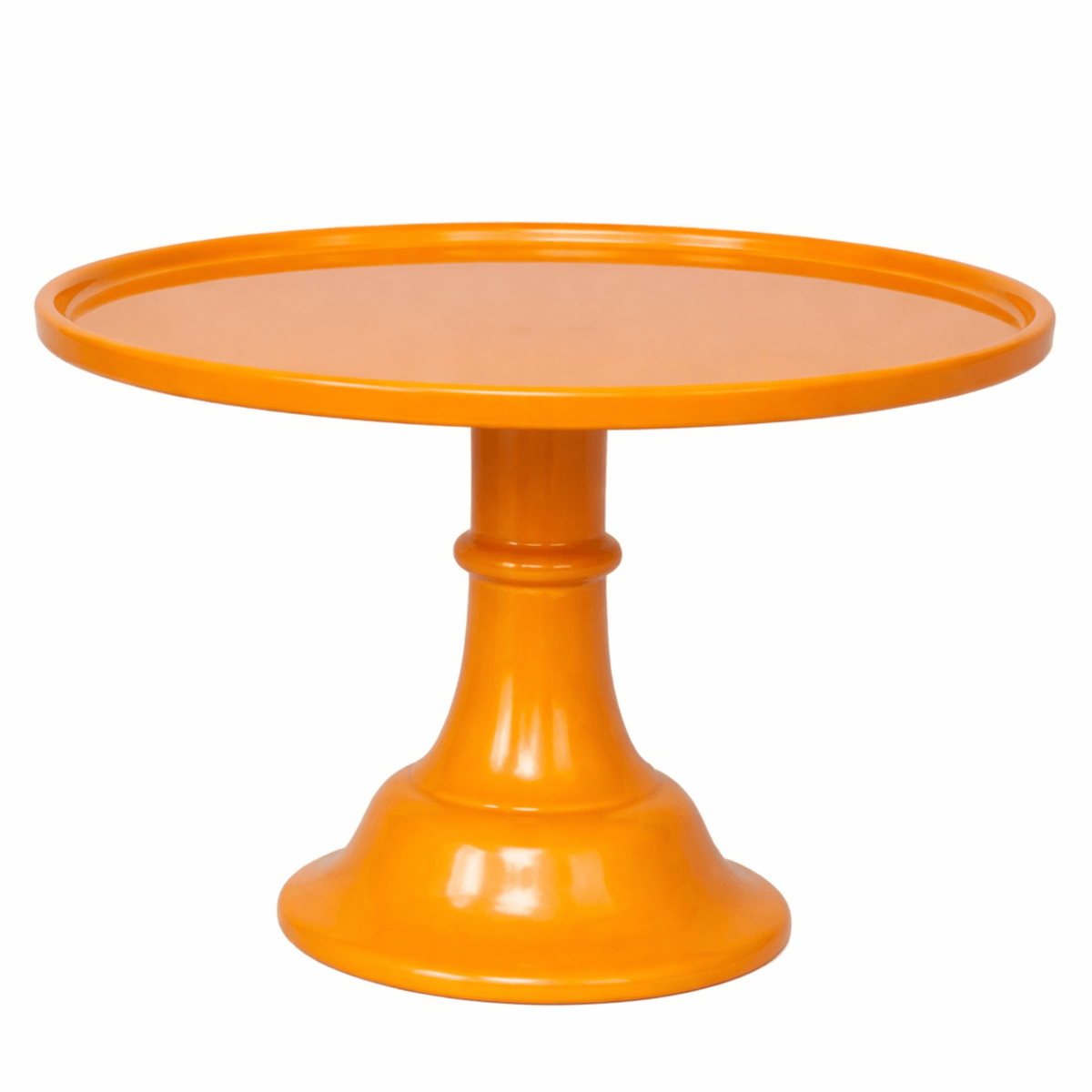 Large Orange Pedestal Melamine Cake Stand
