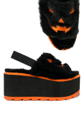 Lilly Jack O Lantern Black/Orange Slides