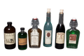 6 Vintage Remedies Bottles