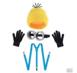 Costume disguise Funny Accessories Goggles Glasses Yellow Beanie Gloves Unisex
