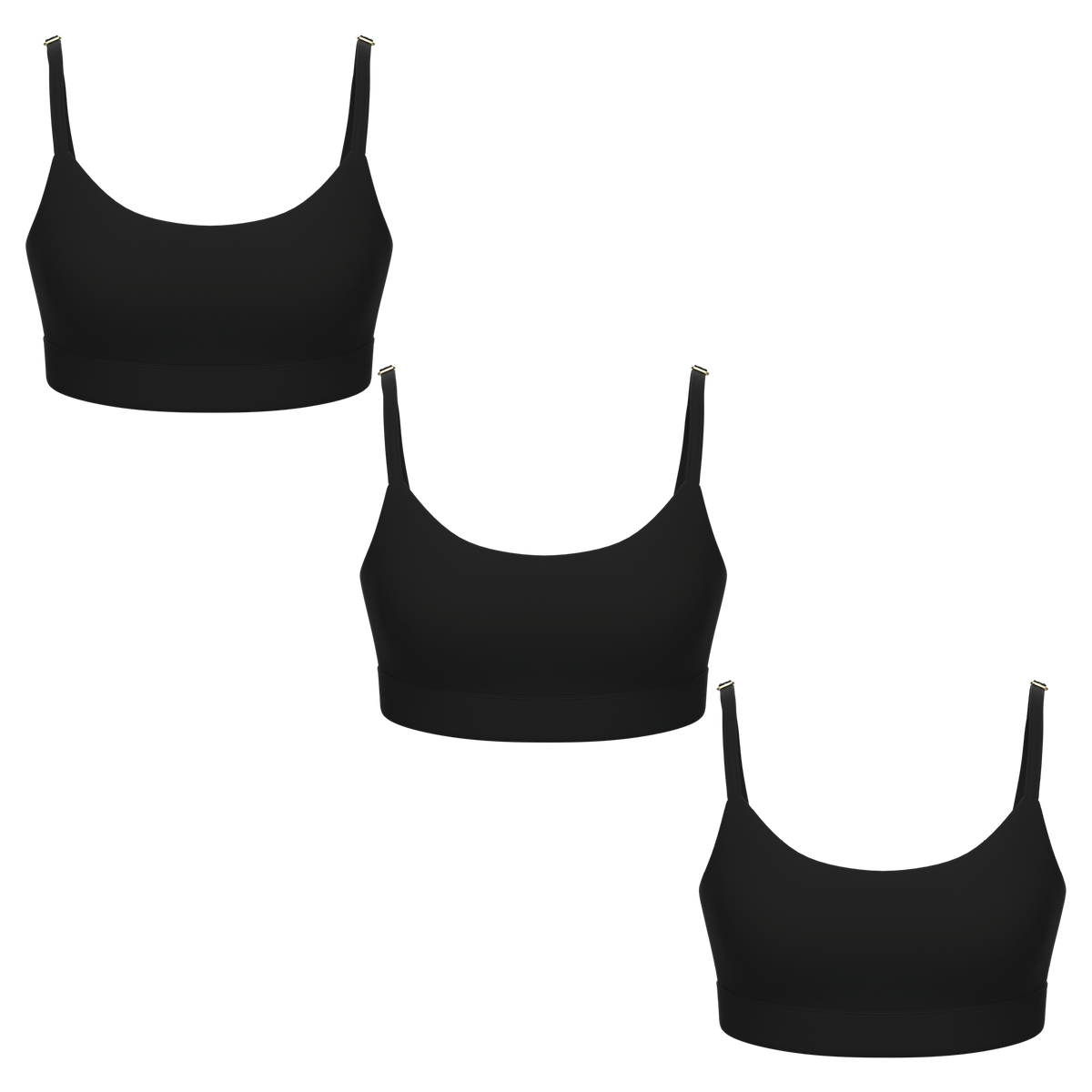 The Threat Level Midnight | Women's Boob Hammock™ Bralette 3 Pack