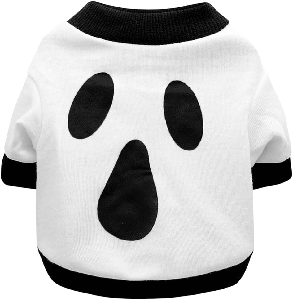 Dog Clothes Cat Shirts Halloween Dog Skeleton Costume Puppy