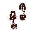 Bloody Boot Prints Pair