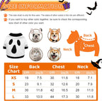 Dog Clothes Cat Shirts Halloween Dog Skeleton Costume Puppy