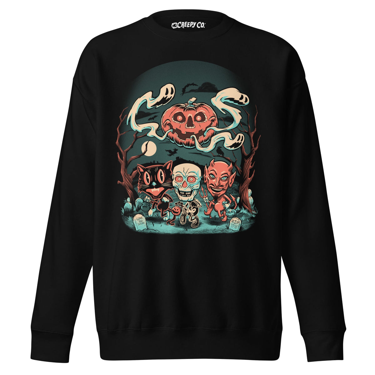 Halloween Night Premium Crewneck Sweatshirt